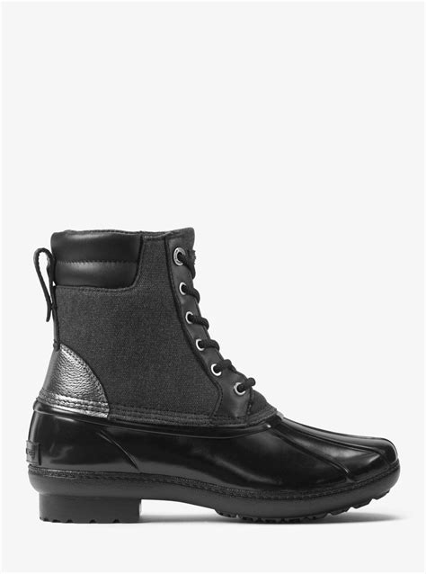 michael kors easton lace up duck boot|MICHAEL Michael Kors Easton Lace.